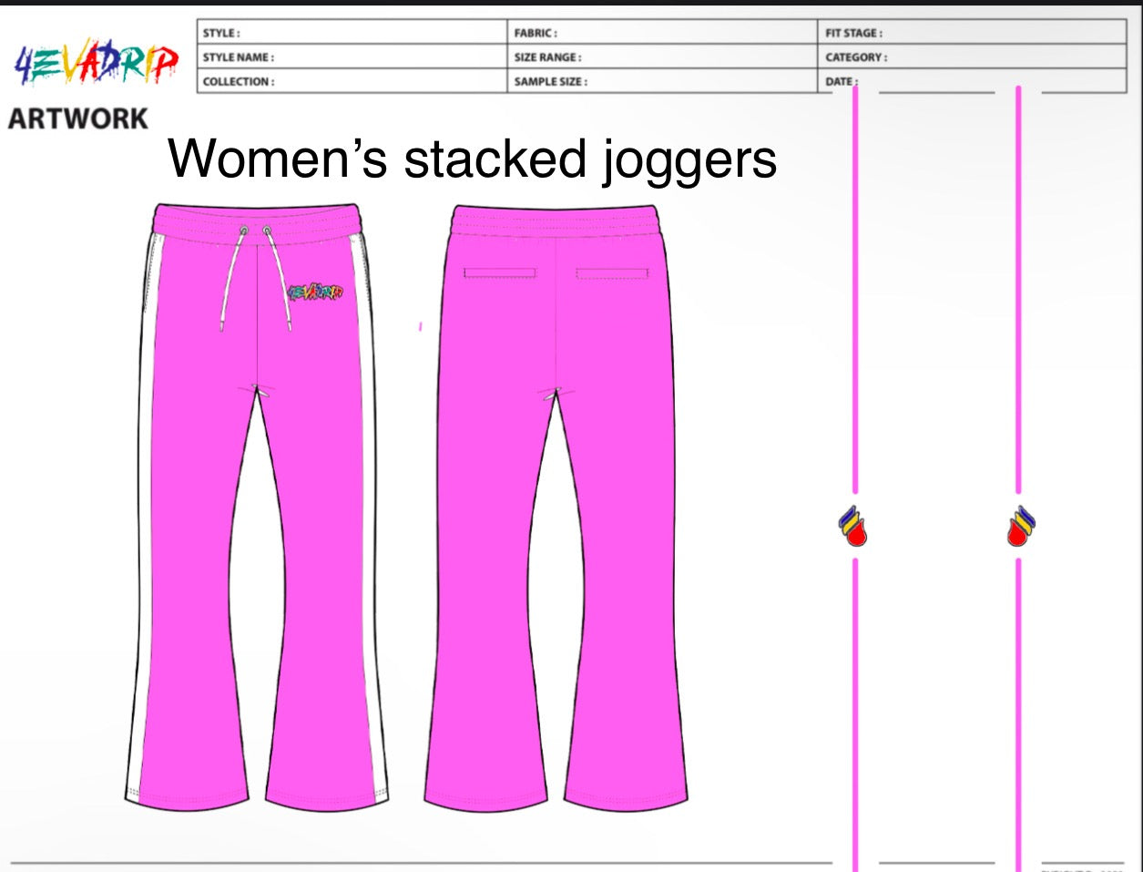 The 4evaDrip Premium Stacked Joggers